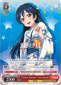 "Cotton Kimono" Umi Sonoda - Love Live! DX Vol.2 - Weiss Schwarz card