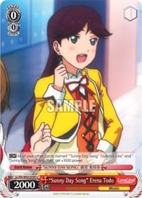 "Sunny Day Song" Erena Todo - Love Live! DX Vol.2 - Weiss Schwarz card