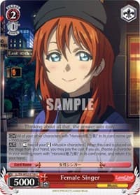 Female Singer - Love Live! DX Vol.2 - Weiss Schwarz card