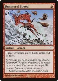 Unnatural Speed - Champions of Kamigawa - Magic: The Gathering card