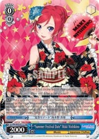 "Summer Festival Date" Maki Nishikino - Love Live! DX Vol.2 - Weiss Schwarz card