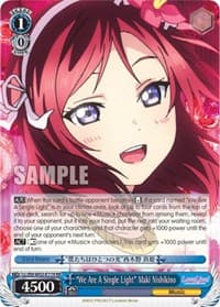 "We Are A Single Light" Maki Nishikino - Love Live! DX Vol.2 - Weiss Schwarz card