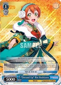 "Dressed Up" Rin Hoshizora (RRR) - Love Live! DX Vol.2 - Weiss Schwarz card
