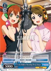 In the Middle of Recording! Rin & Hanayo - Love Live! DX Vol.2 - Weiss Schwarz card