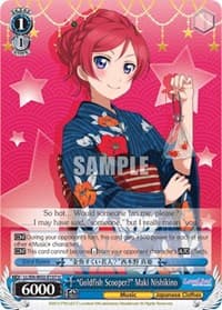 "Goldfish Scooper?" Maki Nishikino - Love Live! DX Vol.2 - Weiss Schwarz card