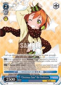 "Christmas Date" Rin Hoshizora - Love Live! DX Vol.2 - Weiss Schwarz card