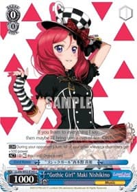 "Gothic Girl" Maki Nishikino - Love Live! DX Vol.2 - Weiss Schwarz card