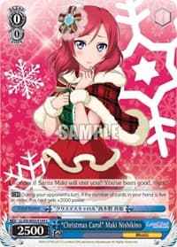 "Christmas Carol" Maki Nishikino - Love Live! DX Vol.2 - Weiss Schwarz card