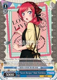 "Secret Recipes" Maki Nishikino - Love Live! DX Vol.2 - Weiss Schwarz card
