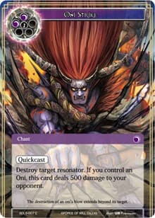 Oni Strike - L1 Starter Deck - Vampiric Hunger - Force of Will card