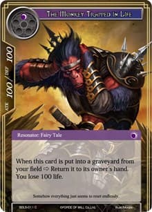 The Monkey Trapped in Life - L1 Starter Deck - Vampiric Hunger - Force of Will card