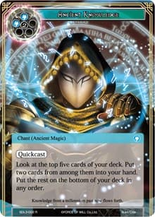 Ancient Knowledge - L1 Starter Deck - Malefic Ice - Force of Will card