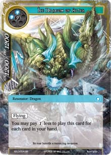 Ice Dragon of Altea - L1 Starter Deck - Malefic Ice - Force of Will card