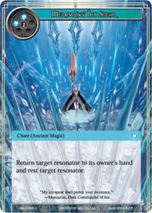 Mercurius' Icy Spear - L1 Starter Deck - Malefic Ice - Force of Will card