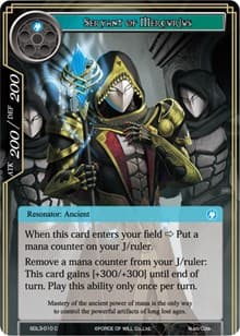 Servant of Mercurius - L1 Starter Deck - Malefic Ice - Force of Will card