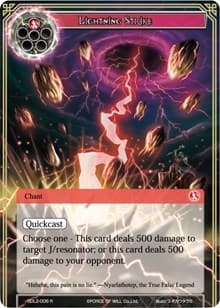 Lightning Strike - L1 Starter Deck - Rage of R'lyeh - Force of Will card