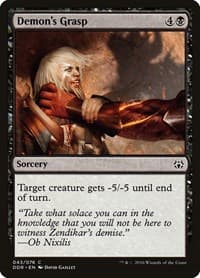 Demon's Grasp - Duel Decks: Nissa vs. Ob Nixilis - Magic: The Gathering card