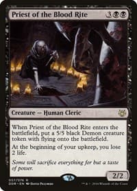 Priest of the Blood Rite - Duel Decks: Nissa vs. Ob Nixilis - Magic: The Gathering card