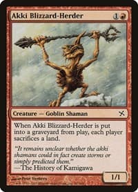 Akki Blizzard-Herder - Betrayers of Kamigawa - Magic: The Gathering card