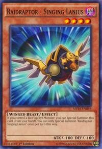 Raidraptor - Singing Lanius - 2016 Mega-Tins Mega Pack - YuGiOh card