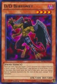 D/D Berfomet - 2016 Mega-Tins Mega Pack - YuGiOh card