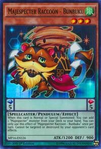 Majespecter Raccoon - Bunbuku - 2016 Mega-Tins Mega Pack - YuGiOh card