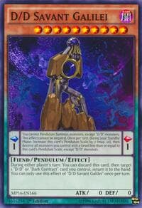 D/D Savant Galilei - 2016 Mega-Tins Mega Pack - YuGiOh card