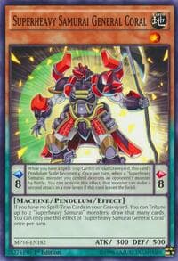 Superheavy Samurai General Coral - 2016 Mega-Tins Mega Pack - YuGiOh card