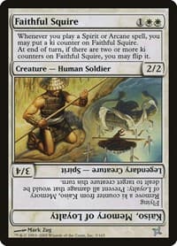 Faithful Squire - Betrayers of Kamigawa - Magic: The Gathering card
