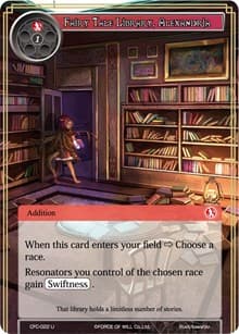 Fairy Tale Library, Alexandria - Curse of the Frozen Casket - Force of Will card