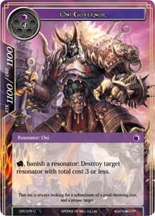 Oni Governor - Curse of the Frozen Casket - Force of Will card