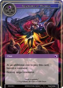 Resonance of Madness - Curse of the Frozen Casket - Force of Will card