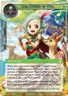 Crea, Musician of Wind (Textured Foil) - Curse of the Frozen Casket - Force of Will card