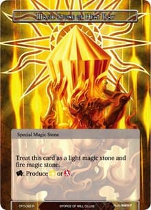 Magic Stone of Heat Ray (Textured Foil) - Curse of the Frozen Casket - Force of Will card