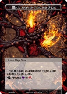 Magic Stone of Scorched Bales (Textured Foil) - Curse of the Frozen Casket - Force of Will card