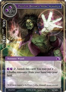 Priest of Darkness, Abdul Alhazred (Textured Foil) - Curse of the Frozen Casket - Force of Will card