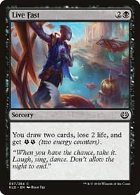 Live Fast - Kaladesh - Magic: The Gathering card