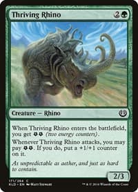 Thriving Rhino - Kaladesh - Magic: The Gathering card
