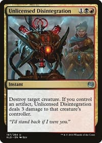Unlicensed Disintegration - Kaladesh - Magic: The Gathering card