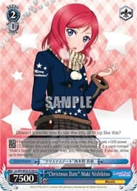 "Christmas Date" Maki Nishikino - Love Live! DX Vol.2 - Weiss Schwarz card