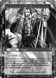Ally of the Black Moon // Eternal Vampire, Mikage Seijuro (Uber Rare) - Curse of the Frozen Casket - Force of Will card