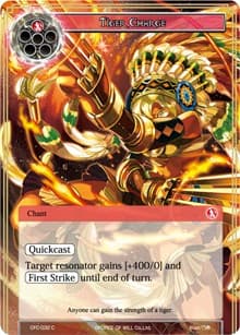 Tiger Charge - Curse of the Frozen Casket - Force of Will card