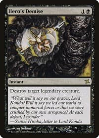 Hero's Demise - Betrayers of Kamigawa - Magic: The Gathering card