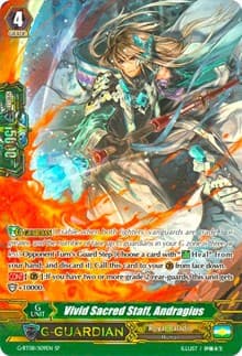 Vivid Sacred Staff, Andragius (SP) - G-BT08: Absolute Judgment - Cardfight Vanguard card