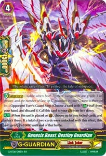 Genesis Beast, Destiny Guardian - G-BT08: Absolute Judgment - Cardfight Vanguard card