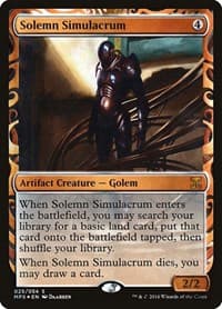 Solemn Simulacrum - Masterpiece Series: Kaladesh Inventions - Magic: The Gathering card