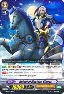 Knight of Mastery, Glenus - G-BT08: Absolute Judgment - Cardfight Vanguard card