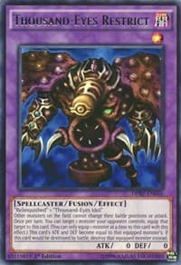 Thousand-Eyes Restrict - Duelist Pack: Rivals of the Pharaoh - YuGiOh card