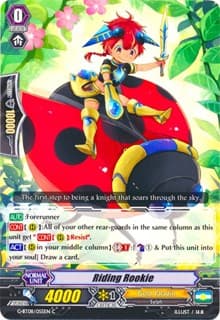 Riding Rookie - G-BT08: Absolute Judgment - Cardfight Vanguard card