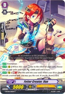 Fetter Creator, Van - G-BT08: Absolute Judgment - Cardfight Vanguard card
